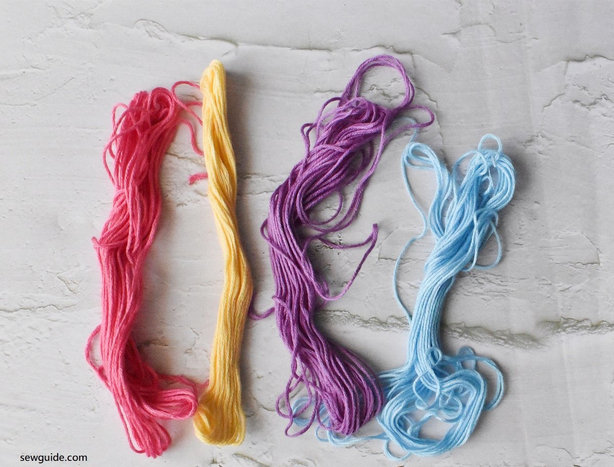 romantic colored embroidery thread for silhouette embroidery