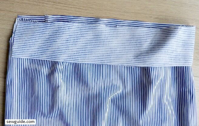 skirt with flounced hem