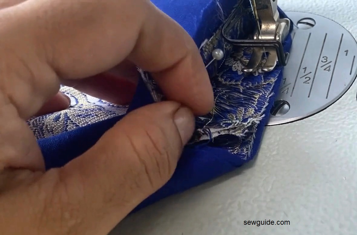 stitch the cuff and sleeve edge