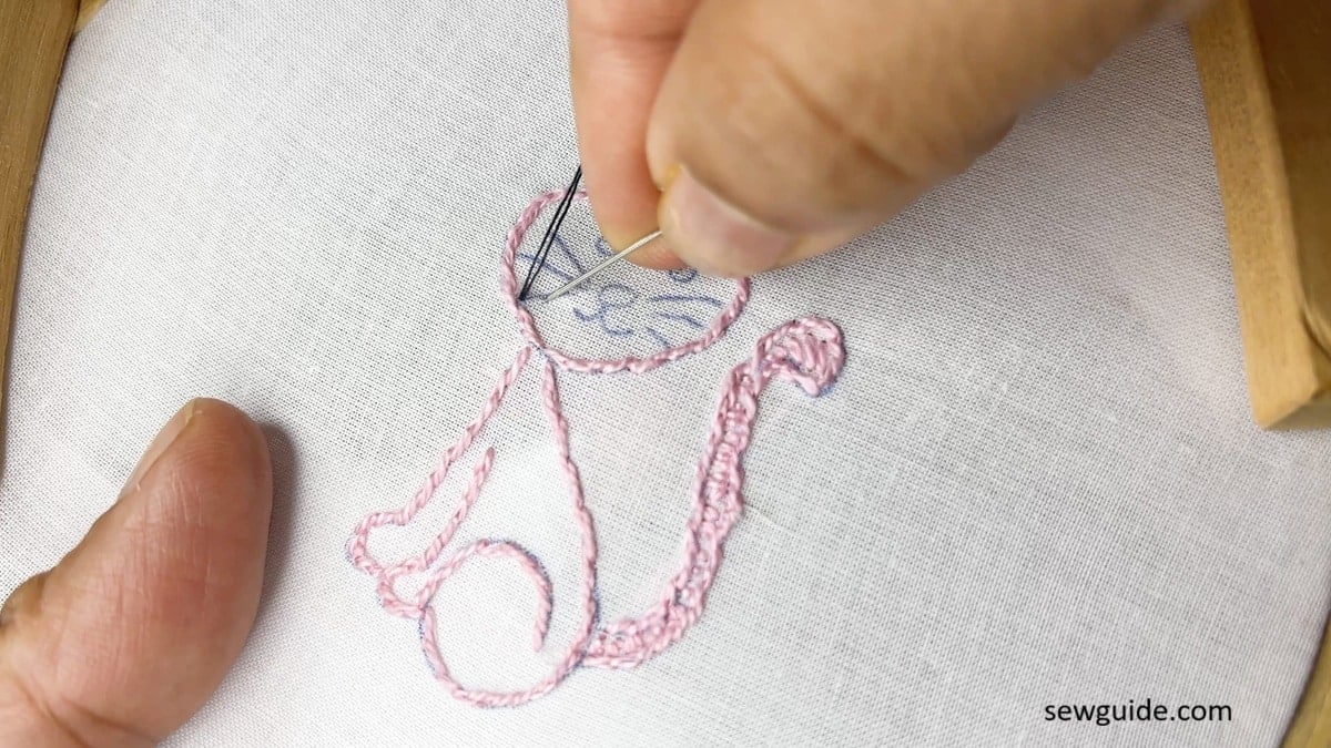 Insert back the needle a short distance