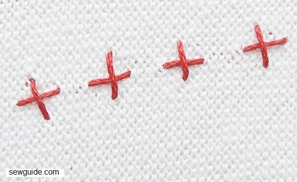 upright cross stitch star