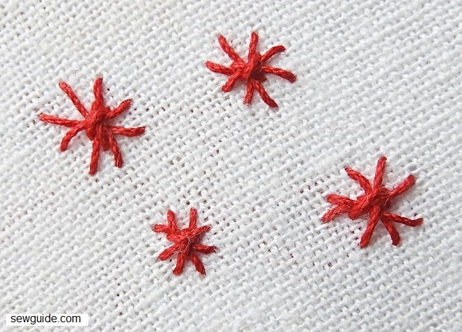 how to embroider a star