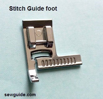 sewing machine feet - stitch guide foot