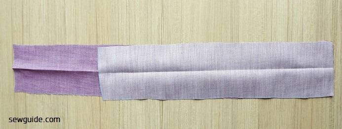 sew edges of the waistband together