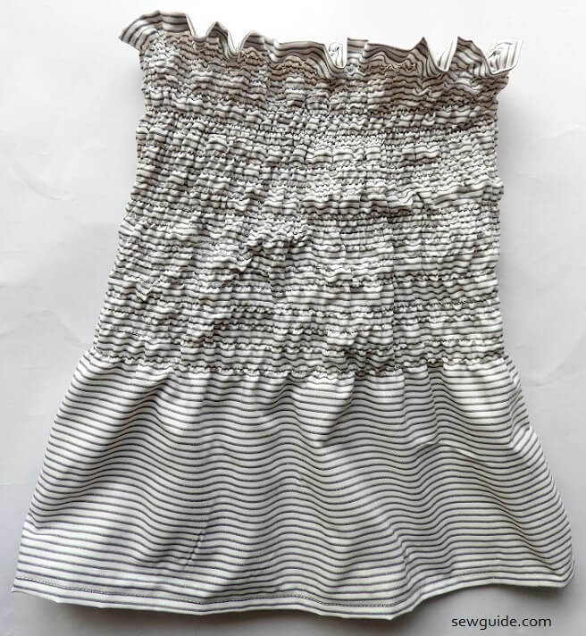 shirred tube top - strapless top