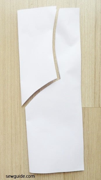 make paper pattern for the sweet heart neck