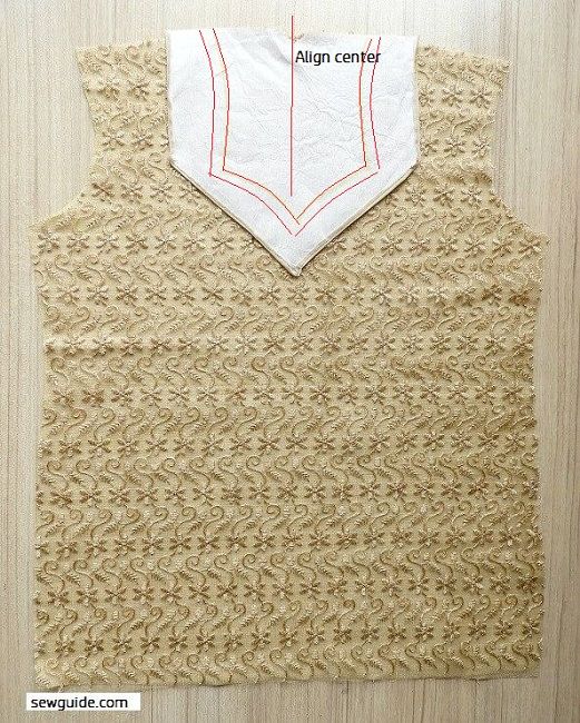 Keep the facing on the top edge of your bodice