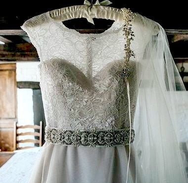 illusion neckline with sweetheart neckline