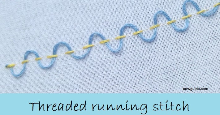 threaded running stitch