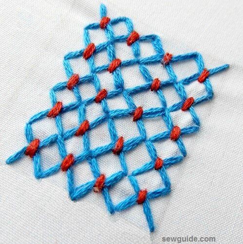 textured background hand embroidery stitches