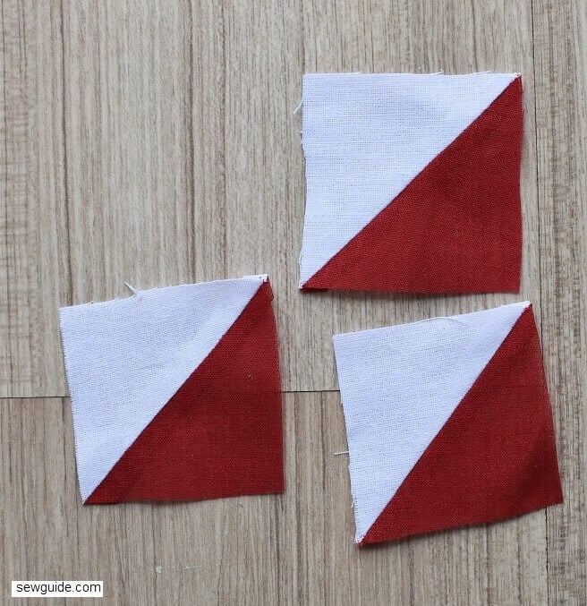 stitch half triangles squares