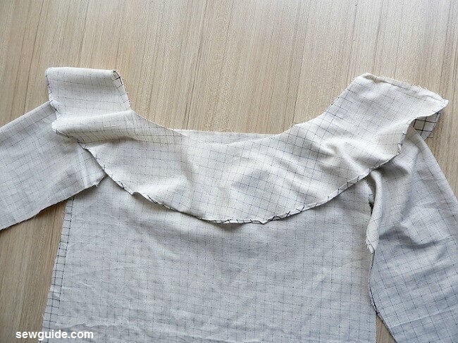 off shoulder tunic dress sewing pattern