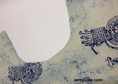 bring the facing to the back of the tunic top pattern