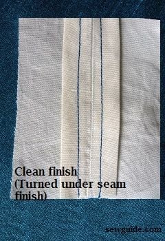 clean finish of edges