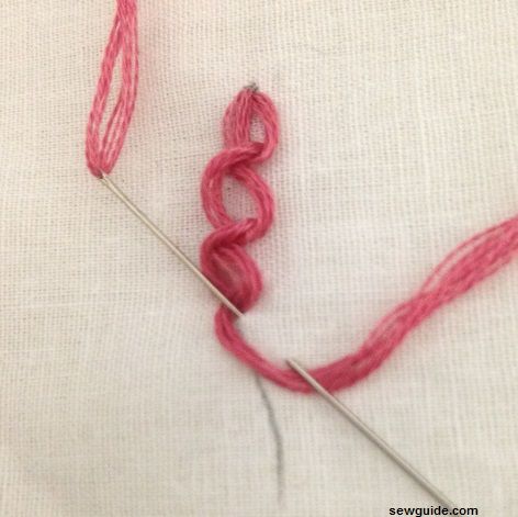 make the twisted chain stitch