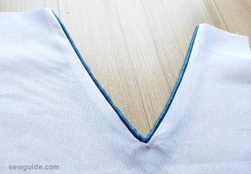sew a v neckline 