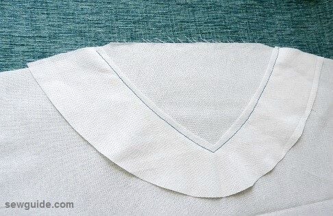 how to sew a v neck