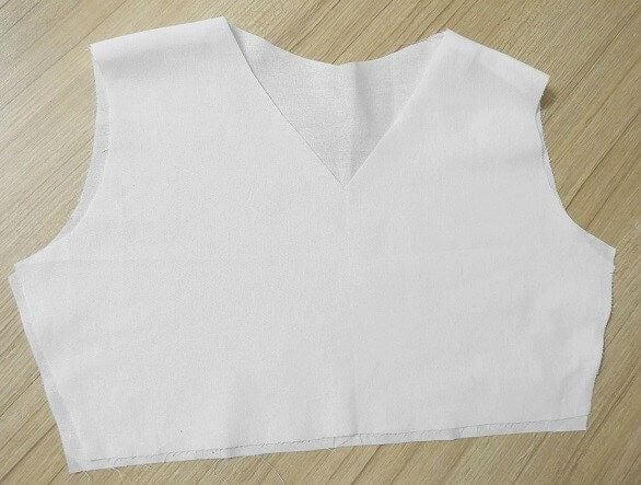 how to sew a v neckline