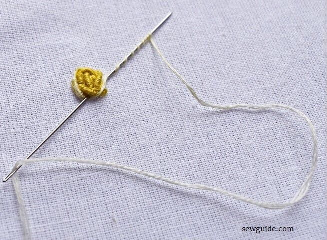 variegated embroidery rose flower