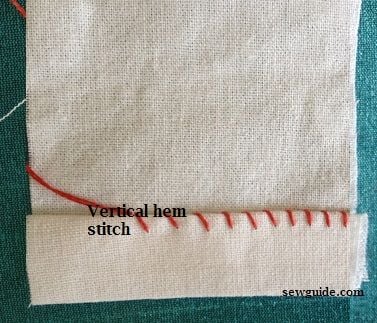 How to sew a hem - vertical hem stitch