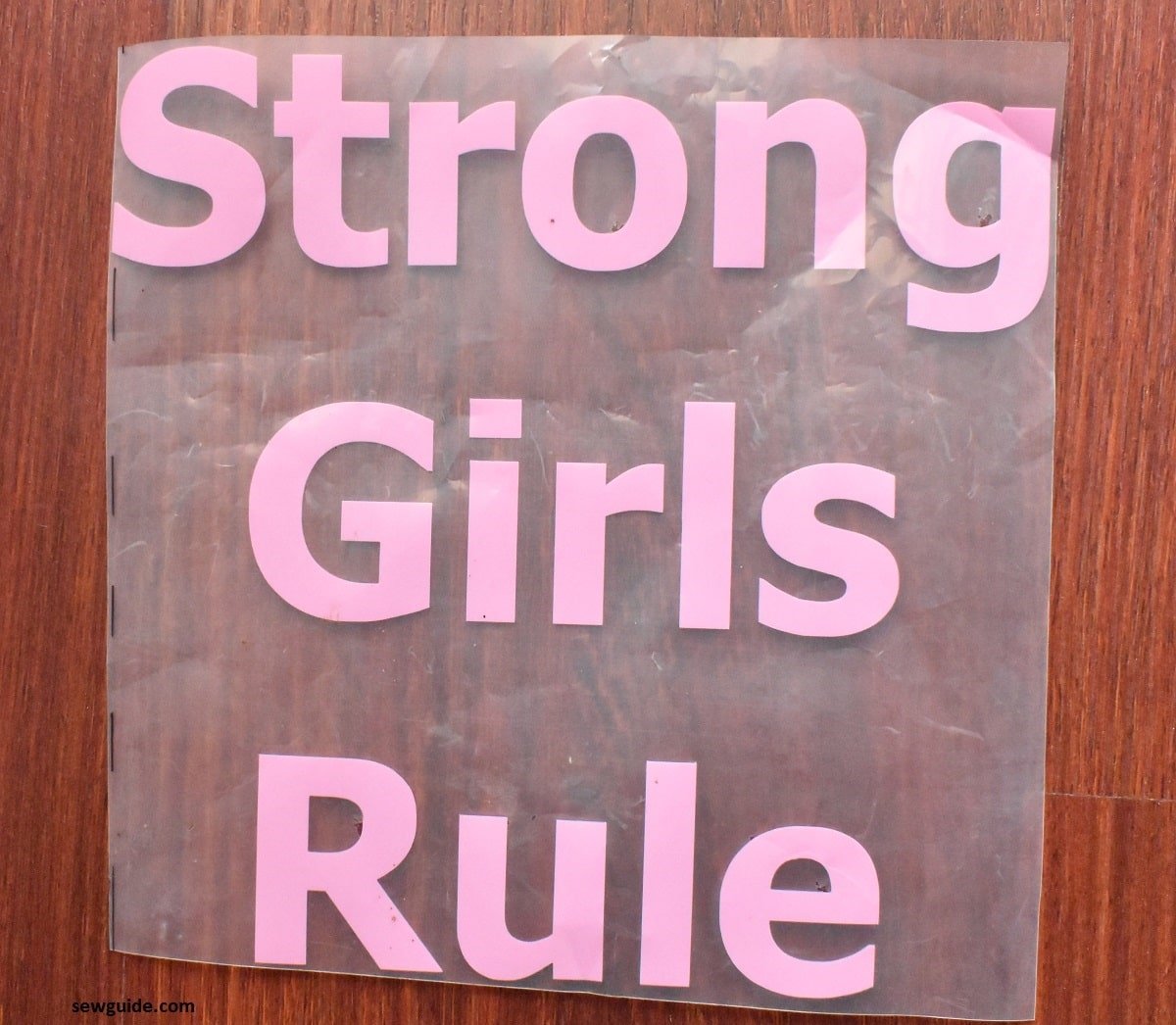 Heat vinyl sheet printed in the design