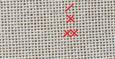 needle point- cross stitch