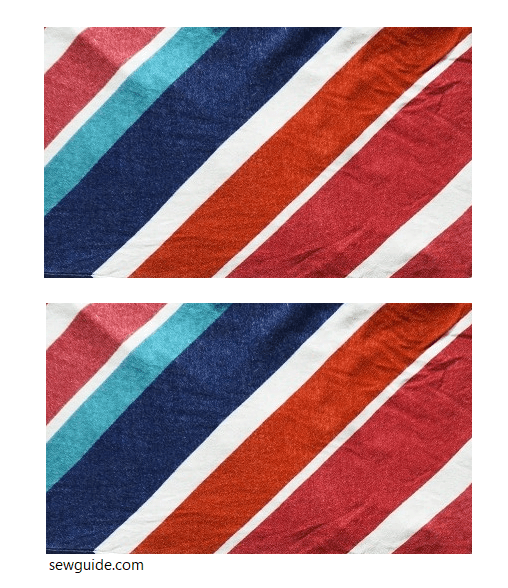 Stripes can be joined to form designs