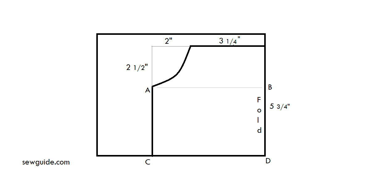 pattern for the yoke portion of the infant dress