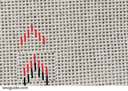 how to make the florentine stitch