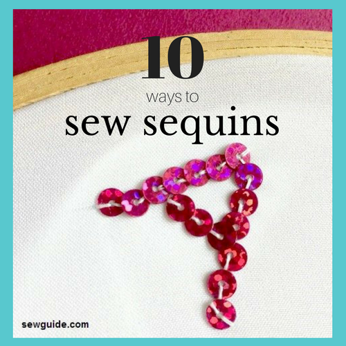 sequins embroider with letter