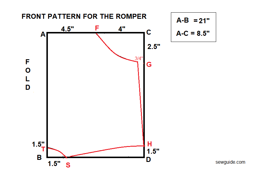 sewing pattern for romper for toddlers -front