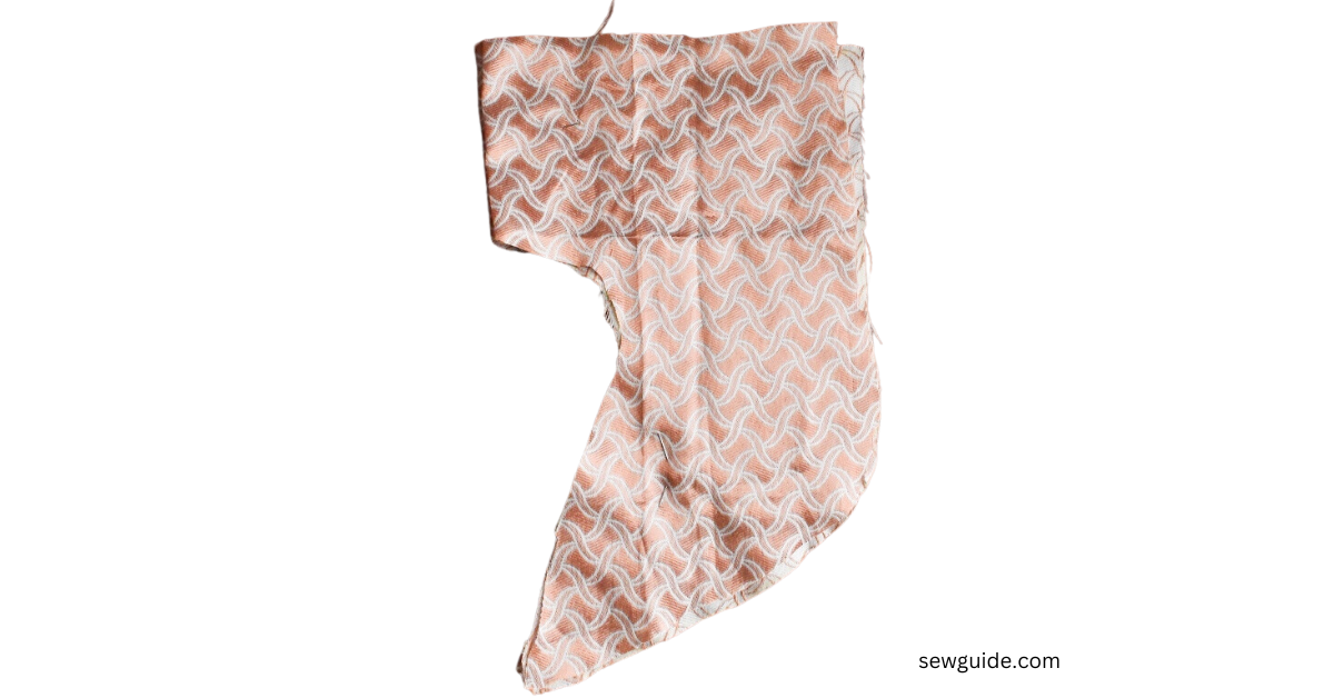 sailor collar pattern cut from fabric