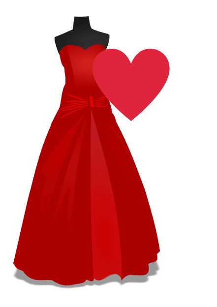 sweetheart neckline resembling the top of a heart
