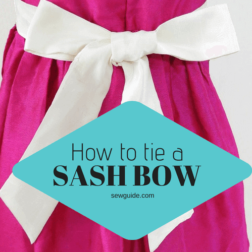 tie a sash bow