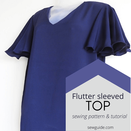 flutter sleeve top